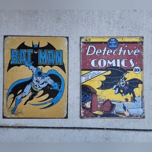 Batman and Detective Comics Metal Signs